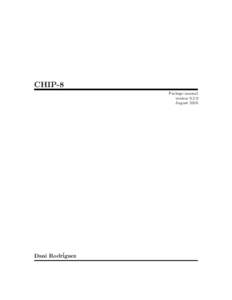 CHIP-8 Package manual versionAugustDani Rodr´iguez