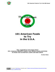 101 American Foods to Try in the USA ebook  101 American Foods to Try in the U.S.A.