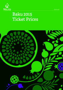 MarchBaku 2015 Ticket Prices  Sport