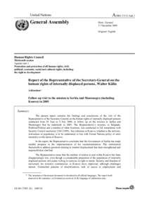 United Nations  General Assembly A/HRCAdd.1 Distr.: General