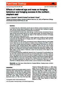 Megafauna / Biology / Foraging / Southern elephant seal / Pinniped / Elephant seal / Northern elephant seal / Antarctic fur seal / Behavioral ecology / True seals / Mammals of Australia / Zoology