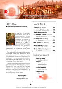 CONTENTS  EDITORIAL n ‘Scientometrics’ contents on ISSI website  Editorial (W. Glänzel) ................... 11