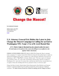 FOR IMMEDIATE RELEASE Media Contact: Jim Heins Oneida Indian Nation[removed]email