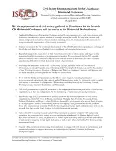Microsoft Word - Civil Society Recommendations Ulaanbaatar.doc