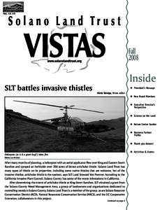 Vol. 15 #3  Fall[removed]SLT battles invasive thistles