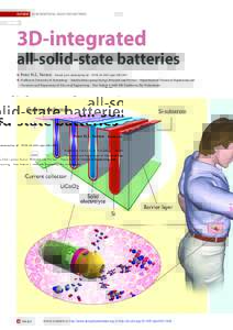 feaTureS 3d-inTegraTed all-Solid-STaTe baTTerieS  3D-integrated all-solid-state batteries ■