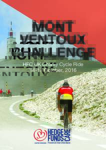 MONT VENTOUX CHALLENGE HFC UK Charity Cycle RideOctober, 2016