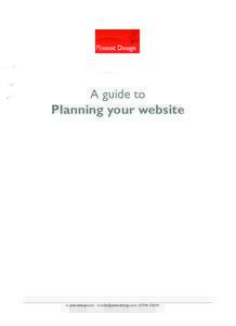 web page plan _Front:25 Page 1  A guide to Planning your website  w: pinsentdesign.com e:  t: 