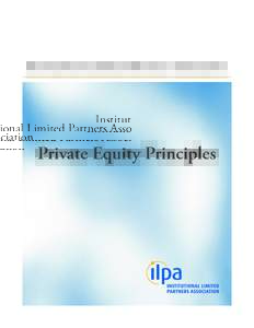 Finance / Economy / Money / Private equity / Institutional Limited Partners Association / Private equity fund / Management fee / Carried interest / Equity co-investment / Limited partnership / Distribution waterfall / Special limited partnership
