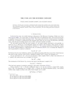 THE CUBE AND THE BURNSIDE CATEGORY TYLER LAWSON, ROBERT LIPSHITZ, AND SUCHARIT SARKAR Abstract. In this note we present a combinatorial link invariant that underlies some recent stable homotopy refinements of Khovanov ho
