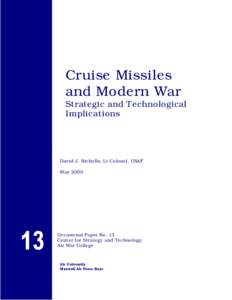 Cruise Missiles and Modern War: Strategic and Technological Implications