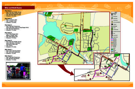 Bike and Walk Routes Langer Park Bike Route 1: yy Start: Marshall Middle Schooly