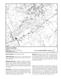 Lubec Lead Mine Town: Lubec, Washington County Base map: West Lubec 7.5’ quadrangle Contour interval: 20 feet  Type of deposit: Metal-sulfide ore deposit.