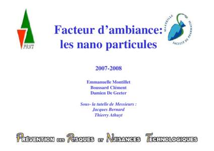 Microsoft PowerPoint - Dossier Nanoparticules (G).ppt