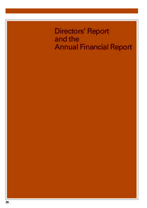 Directors’ Report and the Annual Financial Report 26