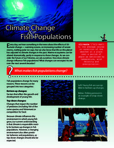 &  Climate Change Fish Populations E
