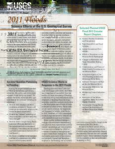 2011 Floods   Science Efforts of the U.S. Geological Survey 2011