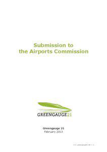 Submission to the Airports Commission