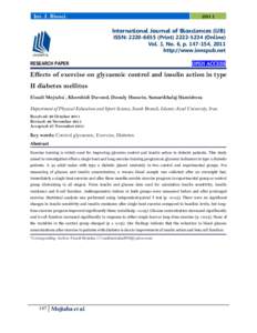 Int. J. BiosciInternational Journal of Biosciences (IJB) ISSN: PrintOnline) Vol. 1, No. 6, p, 2011