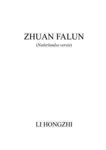 ZHUAN FALUN (Nederlandse versie) LI HONGZHI  !