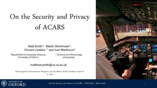 Aircraft instruments / Avionics / Technology / Aviation / Computing / ACARS / ARINC / Data link / ICNS / Internet privacy / Privacy / Automatic dependent surveillance  broadcast