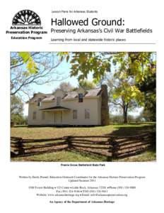 Lesson Plans for Arkansas Students  Arkansas Historic Preservation Program Education Program