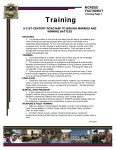 MCRDSD FACTSHEET Training  Training Page 1