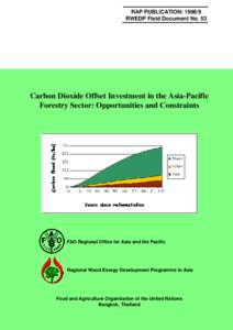 RAP PUBLICATION: RWEDP Field Document No. 53 Carbon Dioxide Offset Investment in the Asia-Pacific Forestry Sector: Opportunities and Constraints