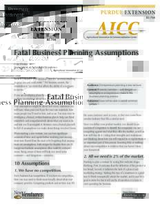 Fatal Business Planning Assumptions EC-734