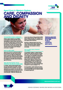 WESTERN SYDNEY  Aged Care in Western Sydney CARE, COMPASSION AND DIGNITY