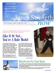 Martial Arts Newsletter: Exercise is Miracle-Gro for the Brain