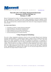 Microsoft Word - Maxwell Active Cell Voltage Management Electronics rev1 JD edits.doc