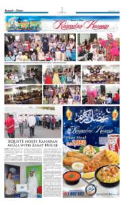 LOCAL  Olympia Mall hosted a gergean party that featured cultural displays and activities for children. — Photos by Yasser Al-Zayyat EQUATE hosts Ramadan meals with Zakat House