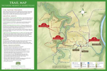 trail map  ó the nature preserve at shaker village
