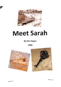 Meet Sarah By Ella Hagon 1920 ek:—  Im jL,