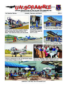 UN - SC RAM BLE  OFFICIAL NEWSLETTER OF THE VALIANT AIR COMMAND, INC.