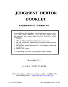 CIV-511 Judgment Debtor Booklet[removed])