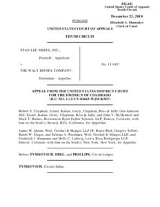FILED United States Court of Appeals Tenth Circuit December 23, 2014 PUBLISH