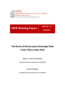 NIFIP Working Papers  NIFIP WP - 01 MayThe Roots of the Eurozone Sovereign Debt