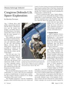 Obama Sabotage Defeated  Congress Defends U.S. Space Exploration by Marsha Freeman
