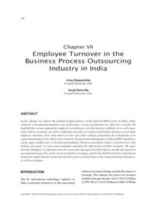 0  Chapter VII Employee Turnover in the Business Process Outsourcing