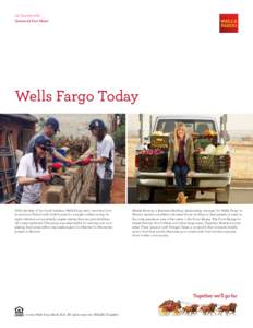 1st Quarter 2015 Quarterly Fact Sheet Wells Fargo Today  With the help of four local builders, Wells Fargo team members from