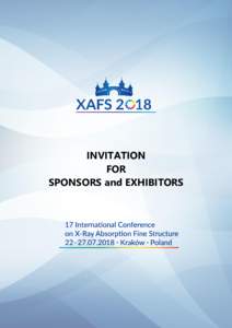 INVITATION FOR SPONSORS and EXHIBITORS 17th International Conference on X-Ray Absorption Fine Structure