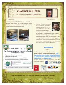 CHAMBER BULLETIN The Front Door to Your Community February 2015 