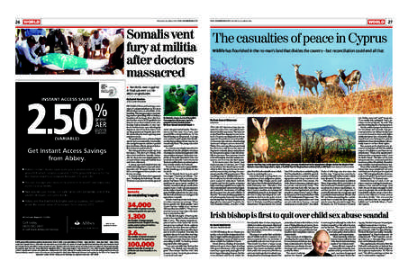 26 WORLD  TUESDAY 8 DECEMBER 2009 THE INDEPENDENT Somalis vent fury at militia