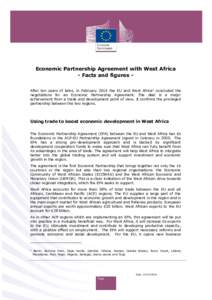 Economic Partnership Agreement with West Africa-Facts and figures