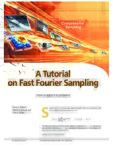 © DIGITAL VISION  A Tutorial on Fast Fourier Sampling [How to apply it to problems] C. Gilbert,