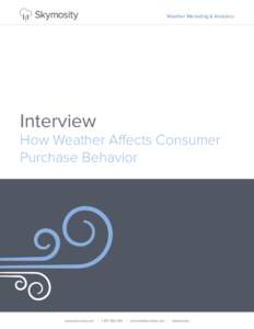 Weather Marketing & Analytics  Interview How Weather Affects Consumer Purchase Behavior