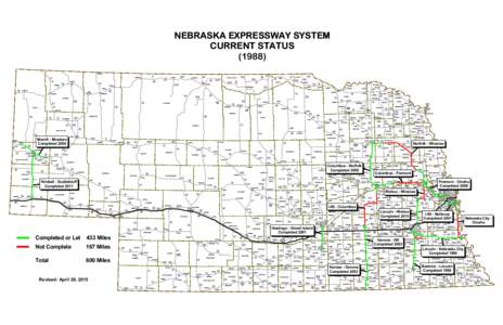 NEBRASKA EXPRESSWAY SYSTEM CURRENT STATUS