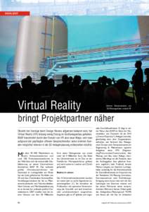 HIGHLIGHT  Virtual Reality Interne Demonstration von 3D-Planungsdaten mittels VR